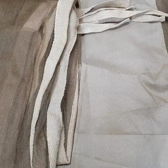 Diamond khaki bed mosquito net — 300gm, full single bed size, best-selling army grade