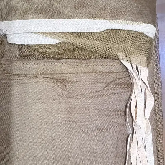 Platinum Star khaki bed mosquito net — 600gm, heaviest grade at 70 inch height