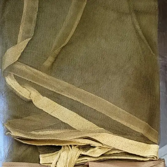 Reliance khaki bed mosquito net — 280gm, larger economy size for budget tenders