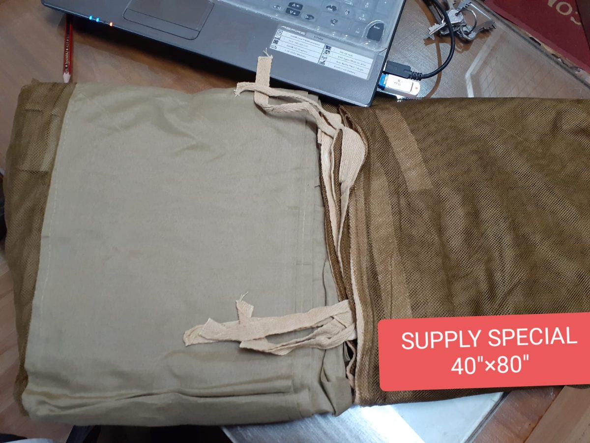 Custom tender bed mosquito nets — supply to defence forces
