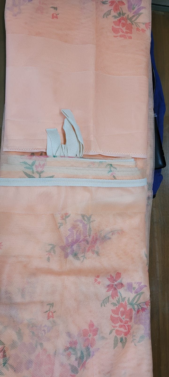 Printed bed mosquito nets — decorative floral patterns machardani